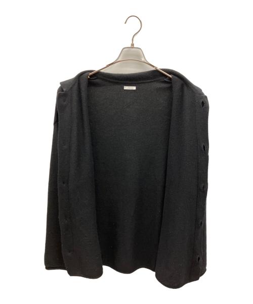 Blanc YM（ブランワイエム）Blanc YM (ブランワイエム) Wool Cashmere Knit JKT ブラック サイズ:Sの古着・服飾アイテム