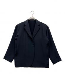 UNITED ARROWS & SONS（ユナイテッドアローズ アンド サンズ）の古着「PE BUTTONLES JACKET」｜ネイビー