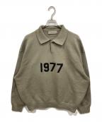 FOG ESSENTIALSフィアオブゴッド エッセンシャル）の古着「1977 KNIT PL」｜オリーブ
