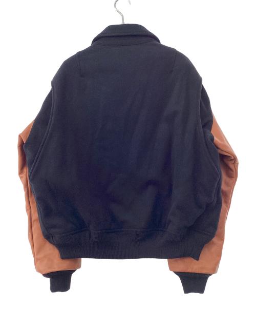 NEXUSVII（ネクサスセブン）NEXUSVII (ネクサスセブン) CWU VARSITY JACKET ブラック×ブラウン サイズ:46の古着・服飾アイテム