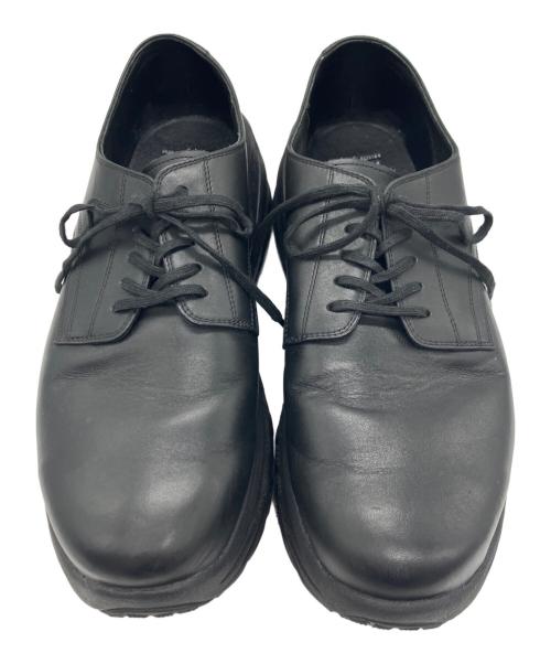 UGG（アグ）UGG (アグ) N.HOOLYWOOD (エヌ ハリウッド) レザースニーカー ブラック サイズ:27の古着・服飾アイテム