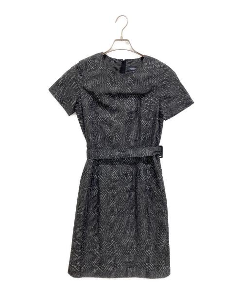 BURBERRY LONDON（バーバリーロンドン）BURBERRY LONDON (バーバリーロンドン) ドットワンピース ネイビー サイズ:38の古着・服飾アイテム