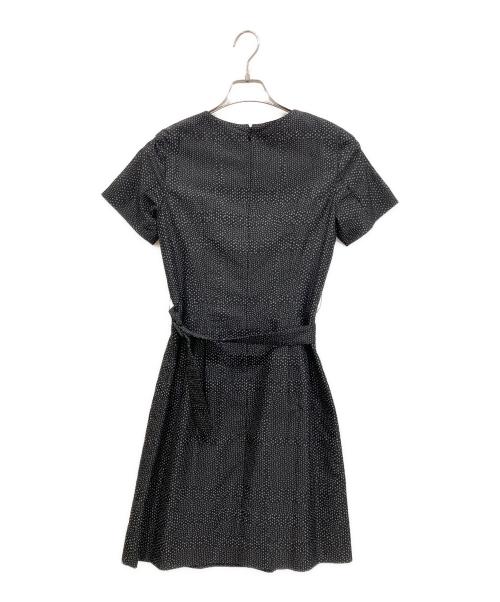 BURBERRY LONDON（バーバリーロンドン）BURBERRY LONDON (バーバリーロンドン) ドットワンピース ネイビー サイズ:38の古着・服飾アイテム