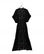 MURRALミューラル）の古着「Seem flower lace dress」｜ブラック