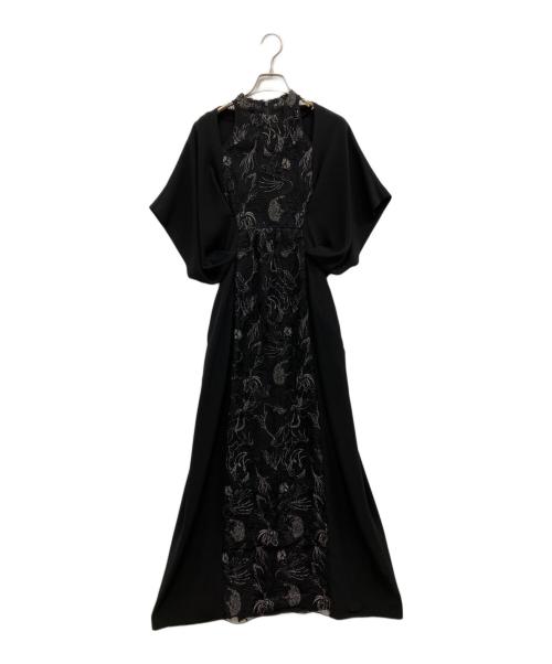 MURRAL（ミューラル）MURRAL (ミューラル) Seem flower lace dress ブラック サイズ:2の古着・服飾アイテム