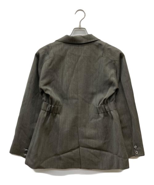 MURRAL（ミューラル）MURRAL (ミューラル) Chambray curvy jacket グレー サイズ:FREEの古着・服飾アイテム