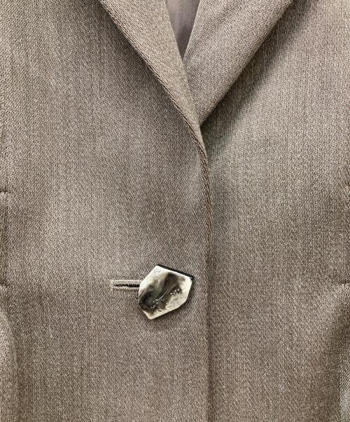 MURRAL（ミューラル）MURRAL (ミューラル) Chambray curvy jacket グレー サイズ:FREEの古着・服飾アイテム