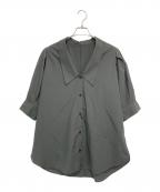 RIM.ARKリムアーク）の古着「Quaker collar blouse」｜グレー