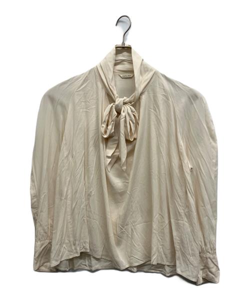 overdue flair（オーバーデュー フレア）overdue flair (オーバーデュー フレア) TIE RAGLAN BLOUSE アイボリー サイズ:Freeの古着・服飾アイテム