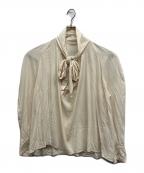 overdue flairオーバーデュー フレア）の古着「TIE RAGLAN BLOUSE」｜アイボリー