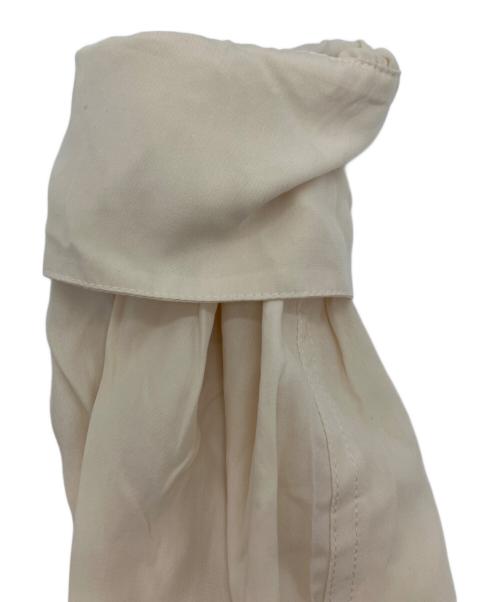 overdue flair（オーバーデュー フレア）overdue flair (オーバーデュー フレア) TIE RAGLAN BLOUSE アイボリー サイズ:Freeの古着・服飾アイテム