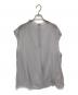 overdue flair（オーバーデュー フレア）の古着「SHEER SLEEVELESS BLOUSE」｜グレー