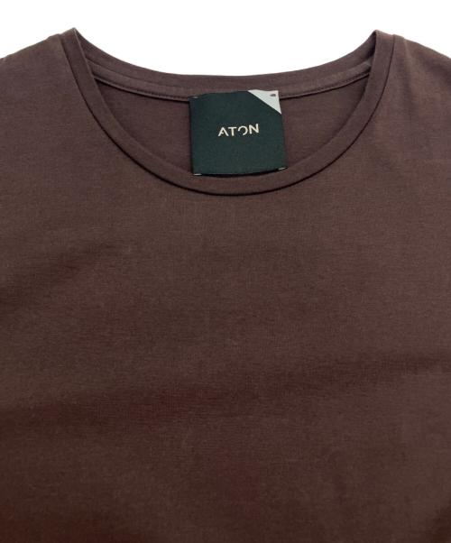 ATON（エイトン）ATON (エイトン) SUVIN 60/2 | スリーブレスドレス ブラウン サイズ:02の古着・服飾アイテム