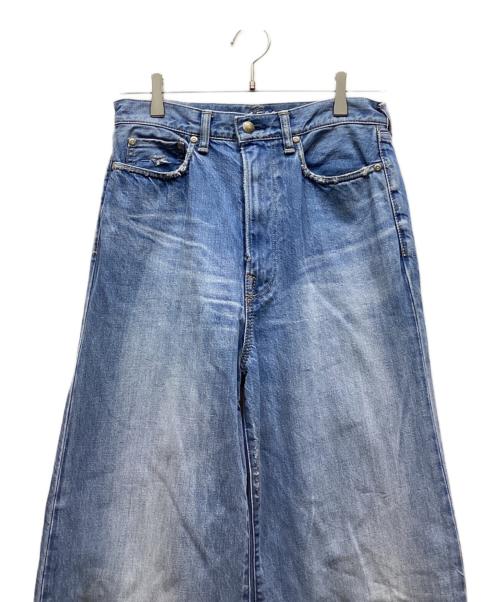 45R（フォーティファイブ・アール）45R (フォーティファイブ・アール) おこめコバチ比女 加工デニムパンツ インディゴ サイズ:2の古着・服飾アイテム