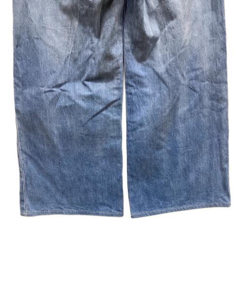 45R（フォーティファイブ・アール）45R (フォーティファイブ・アール) おこめコバチ比女 加工デニムパンツ インディゴ サイズ:2の古着・服飾アイテム