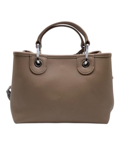 EMPORIO ARMANI（エンポリオアルマーニ）EMPORIO ARMANI (エンポリオアルマーニ) 2WAYショルダーバッグ ベージュの古着・服飾アイテム