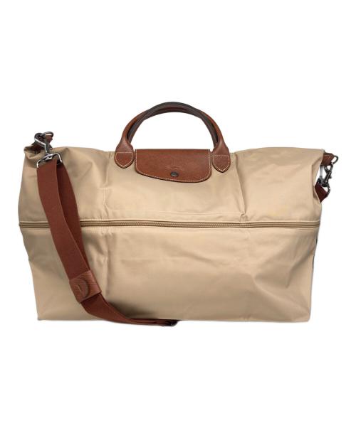 LONGCHAMP（ロンシャン）LONGCHAMP (ロンシャン) 2wayトラベルバッグ ベージュの古着・服飾アイテム