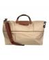 LONGCHAMP（ロンシャン）の古着「2wayトラベルバッグ」｜ベージュ