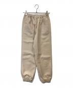 STELLA McCARTNEYステラマッカートニー）の古着「フェイクレザーイージーパンツ　603599」｜ベージュ