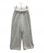 GOD SELECTION XXXゴッドセレクショントリプルエックス）の古着「スウェットダブルウエストパンツパンツ」｜グレー