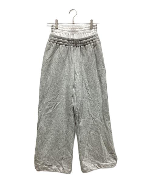 GOD SELECTION XXX（ゴッドセレクショントリプルエックス）GOD SELECTION XXX (ゴッドセレクショントリプルエックス) スウェットダブルウエストパンツパンツ グレー サイズ:FREEの古着・服飾アイテム