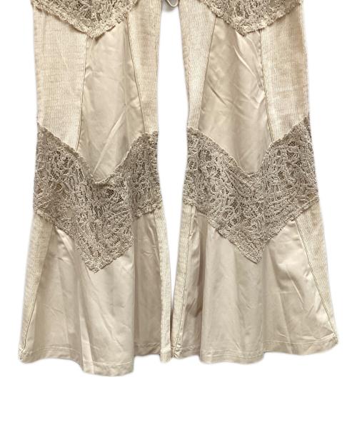 SEIVSON（セイヴソン）SEIVSON (セイヴソン) 2-Way Layered V-Cut Lace Pants カーキ サイズ:M 未使用品の古着・服飾アイテム