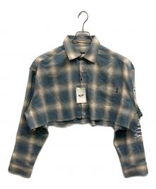 GOD SELECTION XXX（ゴッド セレクション トリプルエックス）の古着「チェックシャツ」｜サックスブルー