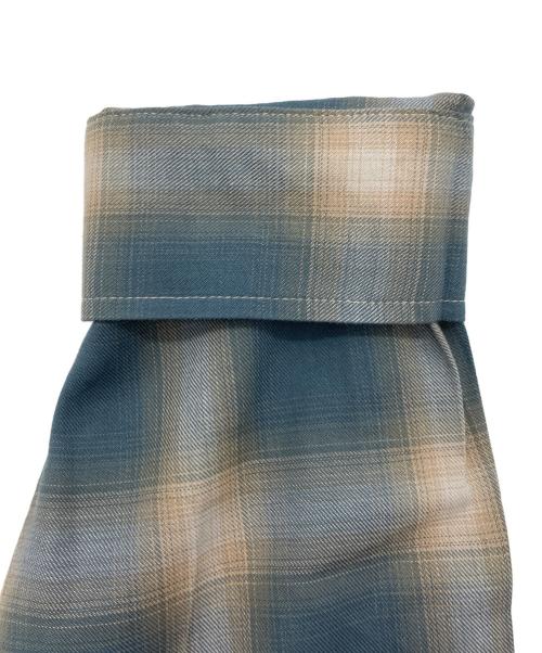 GOD SELECTION XXX（ゴッド セレクション トリプルエックス）GOD SELECTION XXX (ゴッド セレクション トリプルエックス) チェックシャツ サックスブルー サイズ:Free 未使用品の古着・服飾アイテム