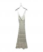 FETICOフェティコ）の古着「STRIPE KNIT CAMI DRESS」｜ホワイト