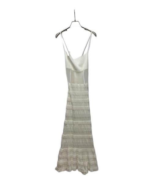 FETICO（フェティコ）FETICO (フェティコ) STRIPE KNIT CAMI DRESS ホワイト サイズ:1の古着・服飾アイテム