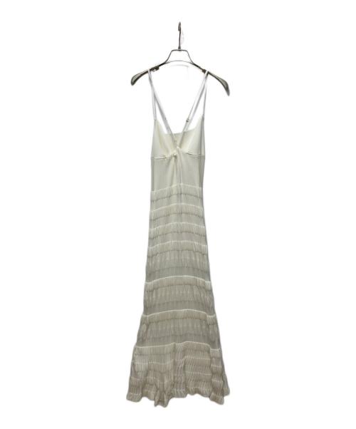 FETICO（フェティコ）FETICO (フェティコ) STRIPE KNIT CAMI DRESS ホワイト サイズ:1の古着・服飾アイテム