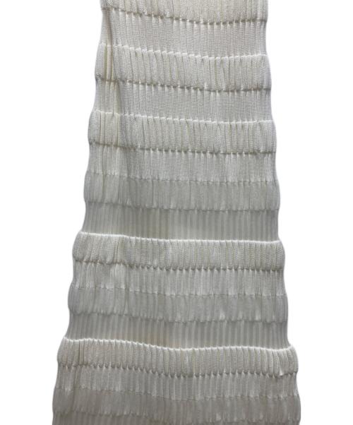 FETICO（フェティコ）FETICO (フェティコ) STRIPE KNIT CAMI DRESS ホワイト サイズ:1の古着・服飾アイテム