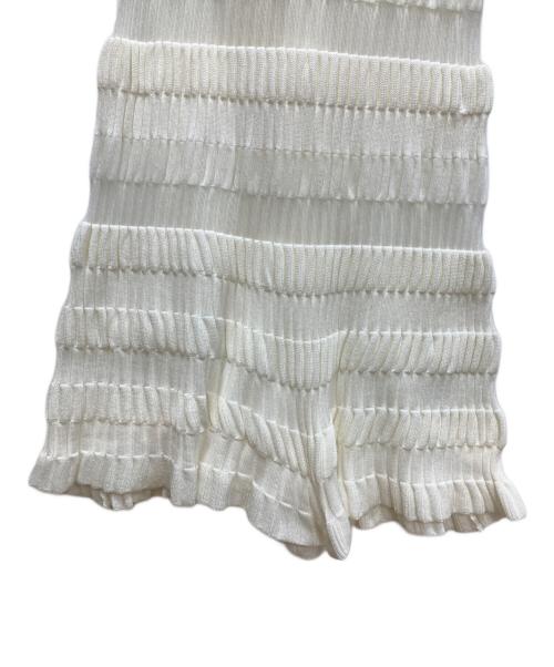 FETICO（フェティコ）FETICO (フェティコ) STRIPE KNIT CAMI DRESS ホワイト サイズ:1の古着・服飾アイテム