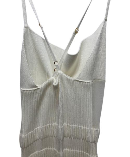 FETICO（フェティコ）FETICO (フェティコ) STRIPE KNIT CAMI DRESS ホワイト サイズ:1の古着・服飾アイテム