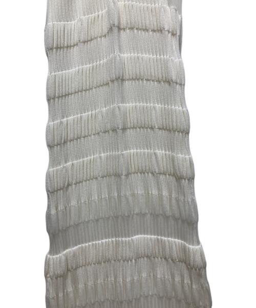 FETICO（フェティコ）FETICO (フェティコ) STRIPE KNIT CAMI DRESS ホワイト サイズ:1の古着・服飾アイテム