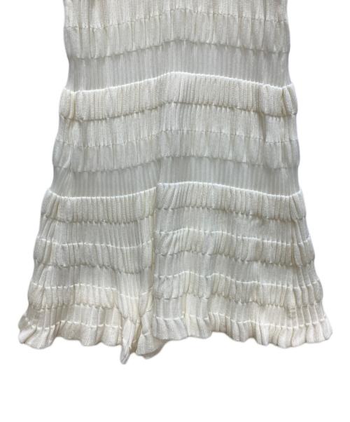 FETICO（フェティコ）FETICO (フェティコ) STRIPE KNIT CAMI DRESS ホワイト サイズ:1の古着・服飾アイテム