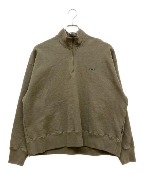 GOD SELECTION XXX（ゴッド セレクション トリプルエックス）GOD SELECTION XXX (ゴッド セレクション トリプルエックス) ハーフジップスウェット オリーブ サイズ:SIZE Freeの古着・服飾アイテム