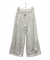 DSQUARED2（ディースクエアード）の古着「TERRY COTTON WIDE-LEG PANTS」｜ホワイト