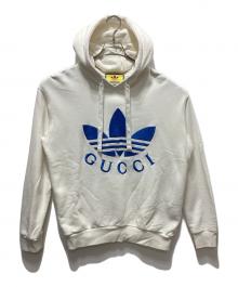 GUCCI×adidas（グッチ×アディダス）の古着「プルオーバーパーカー」｜ホワイト