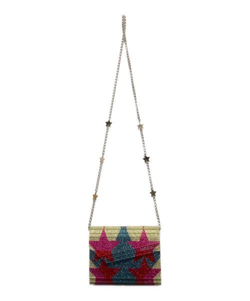 JIMMY CHOO（ジミーチュウ）JIMMY CHOO (ジミーチュウ) チェーンショルダーバッグ　JIMMYCHOO　CANDY GINZA LIMITED EDITION　 マルチカラーの古着・服飾アイテム