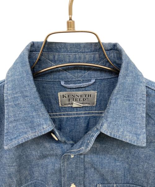 kenneth field（ケネスフィールド）kenneth field (ケネスフィールド) シャンブレーシャツ インディゴ サイズ:XSの古着・服飾アイテム