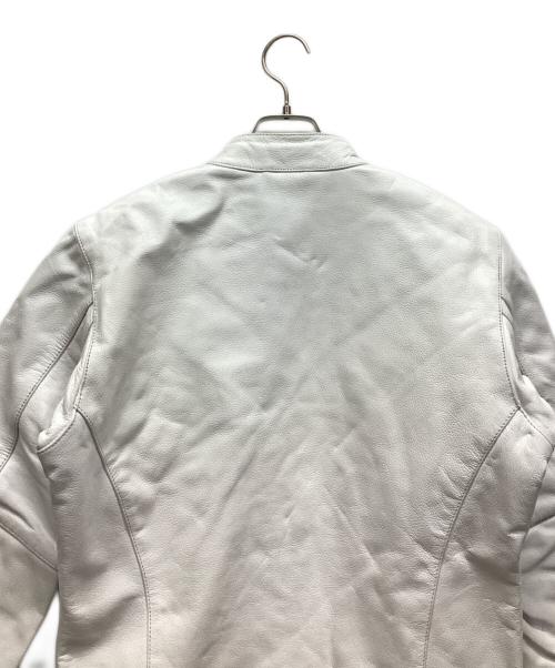 FREEDOM（フリーダム）FREEDOM (フリーダム) シングルライダースジャケット ホワイト サイズ:38の古着・服飾アイテム