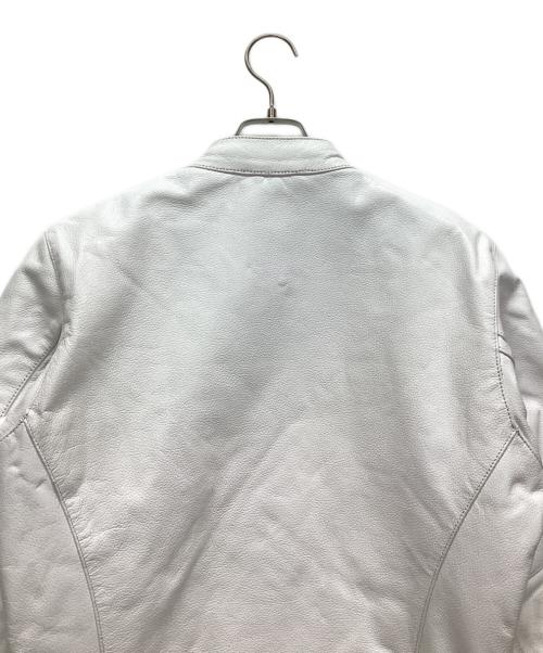 FREEDOM（フリーダム）FREEDOM (フリーダム) シングルライダースジャケット ホワイト サイズ:38の古着・服飾アイテム