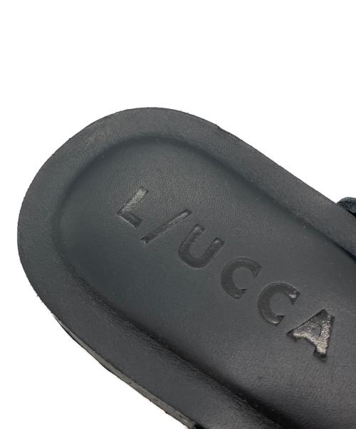 L/UCCA（ルッカ）L/UCCA (ルッカ) フラットサンダル ブラック サイズ:38の古着・服飾アイテム