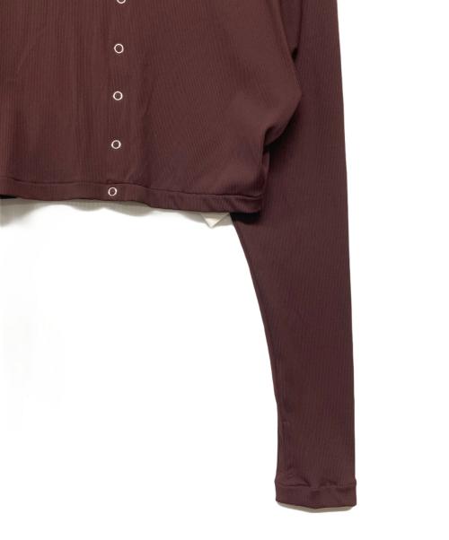 AP STUDIO（エーピーストゥディオ）AP STUDIO (エーピーストゥディオ) DAWN (ドーン) MIDDLE HAORI WITH BUTTONS ワインレッドの古着・服飾アイテム