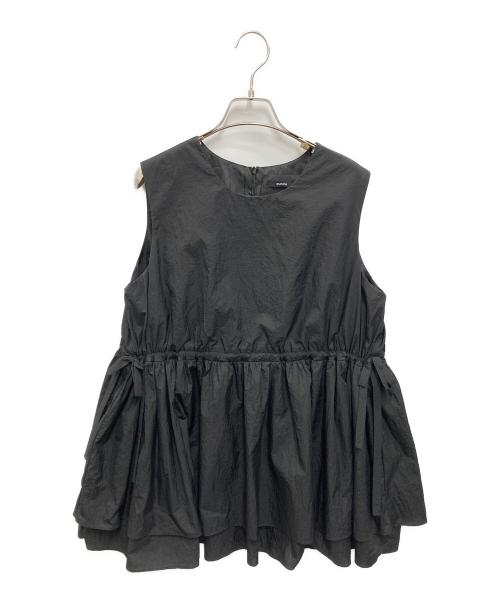 eunoia（ユノイア）eunoia (ユノイア) leaf string vest ブラック サイズ:FREEの古着・服飾アイテム