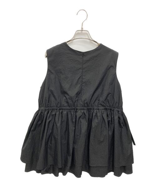 eunoia（ユノイア）eunoia (ユノイア) leaf string vest ブラック サイズ:FREEの古着・服飾アイテム