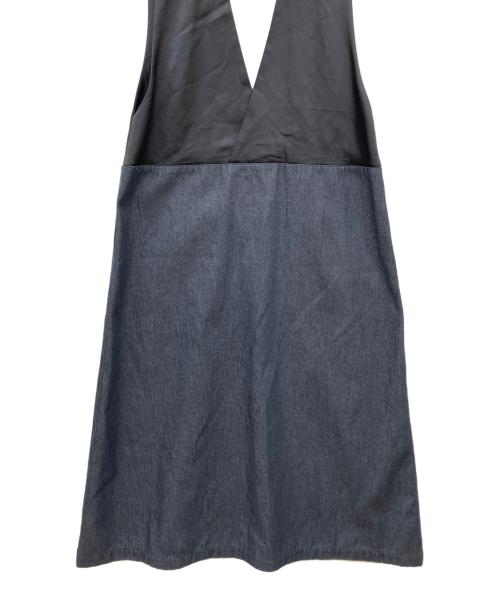 LE PHIL（ル フィル）LE PHIL (ル フィル) ジャンパースカート ブラック×インディゴの古着・服飾アイテム