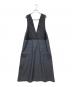 LE PHIL（ル フィル）の古着「ジャンパースカート」｜ブラック×インディゴ