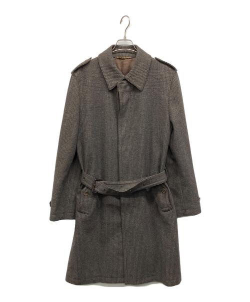 DOLCE & GABBANA（ドルチェ＆ガッバーナ）DOLCE & GABBANA (ドルチェ＆ガッバーナ) ウールカシミヤエポレット付コート ブラウン サイズ:46の古着・服飾アイテム